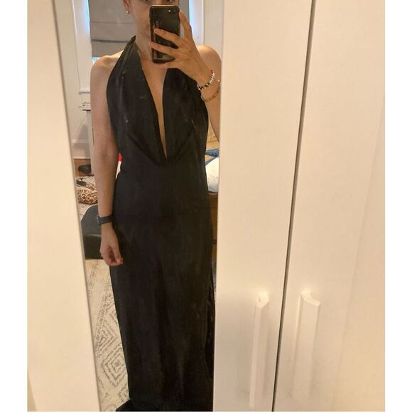 Isabel Garcia halter deep plunge dress‎ - Picture 1 of 5